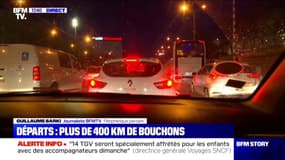 Plus de 400 km de bouchons cumulés en Île-de-France à 17h40