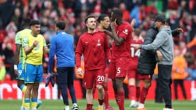 Diogo Jota et Ibrahima Konaté en avril 2023