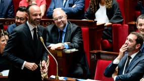 Edouard Philippe lors de la première séance des questions au gouvernement, le 5 juillet 2017 à l'Assemblée nationale