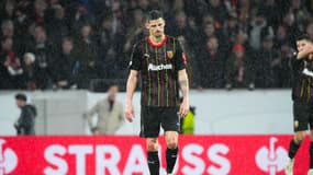 Florian Sotoca après Fribourg-Lens (3-2, a.p., Ligue Europa), le 22 février 2024