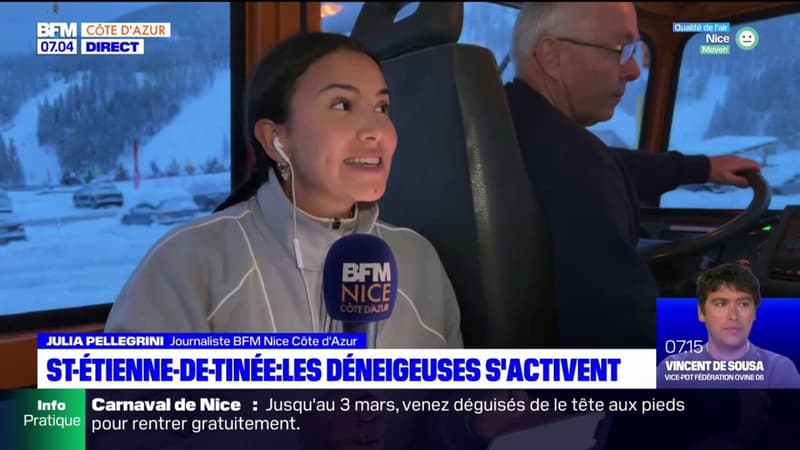 Saint-Étienne-de-Tinée: les déneigeuses s'activent avant l'arrivée des skieurs