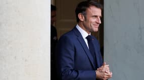 Emmanuel Macron à l'Élysée le 31 octobre 2023 