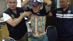 Image du yakuza arrêté par la police thaïlandaise, le 10 janvier 2018.