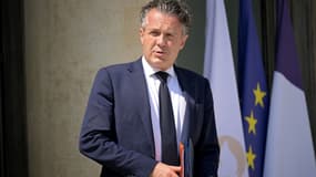Le ministre français  de la Transition écologique Christophe Béchu à l'Elysée le 26 juin 2024