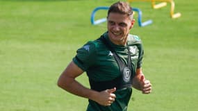 Joaquin Sanchez à l'entraînement du Betis, le 30 septembre 2019