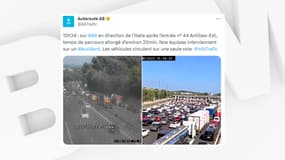 Un nouvel accident sur l'A8 ce lundi