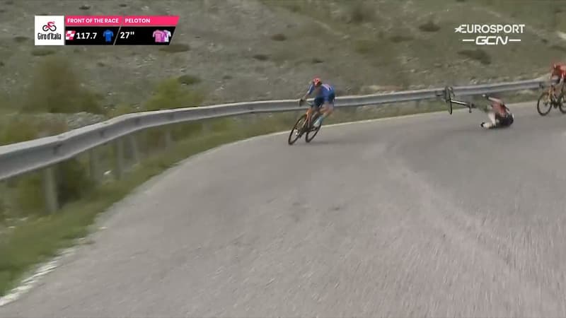 Giro: l'impressionnante chute de Mohoric dans une descente