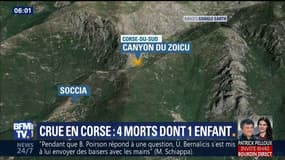 Corse: quatre randonneurs meurent emportés par une crue