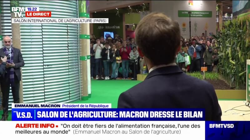 La prise de parole d'Emmanuel Macron au Salon de l'agriculture interrompue par une Marseillaise