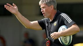 L'entraîneur irlandais de La Rochelle, Ronan O'Gara, avant le match de Top 14 face à Montpellier,  le 2 octobre 2021 au GGL Stadium