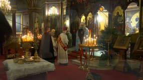 Les célébrations du Noël orthodoxe à la cathédrale Saint-Alexandre-Nevsky de Paris, le 6 janvier 2023 