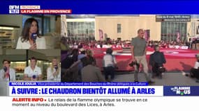 Le chaudron olympique a été allumé à Arles ce dimanche