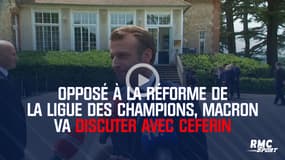 Opposé à la réforme de la Ligue des champions, Macron va discuter avec le président de l'UEFA