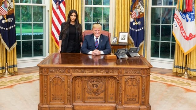 Kim Kardashian et Donald Trump le 30 mai