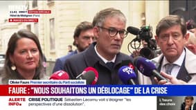 Réforme des retraites: "Au moment où nous nous parlons, nous n'avons aucune assurance sur la réalité de cette suspension", affirme Olivier Faure (PS)