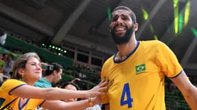 Wallace avec l'équipe brésilienne aux Jeux olympiques 2016