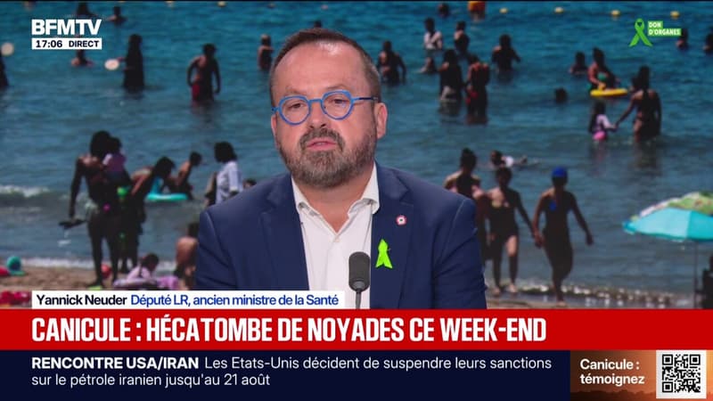 Canicule et hausse des noyades: "C'est une responsabilité collective et sociétale", explique Yannick Neuder, ancien ministre de la Santé