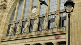 La façade historique de la Gare du Nord, photographiée le 3 février 2023 à Paris.