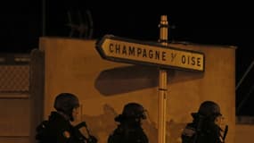 La police à Beaumont-sur-Oise, le 22 juillet