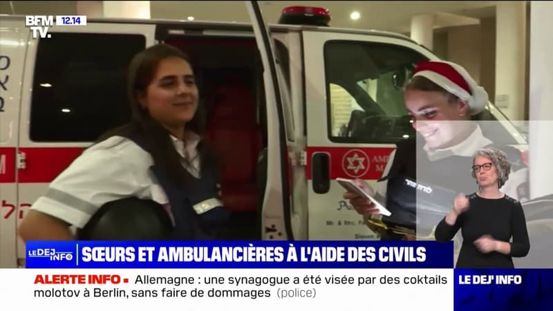 Israël: ces deux soeurs ambulancières viennent en aide aux civils