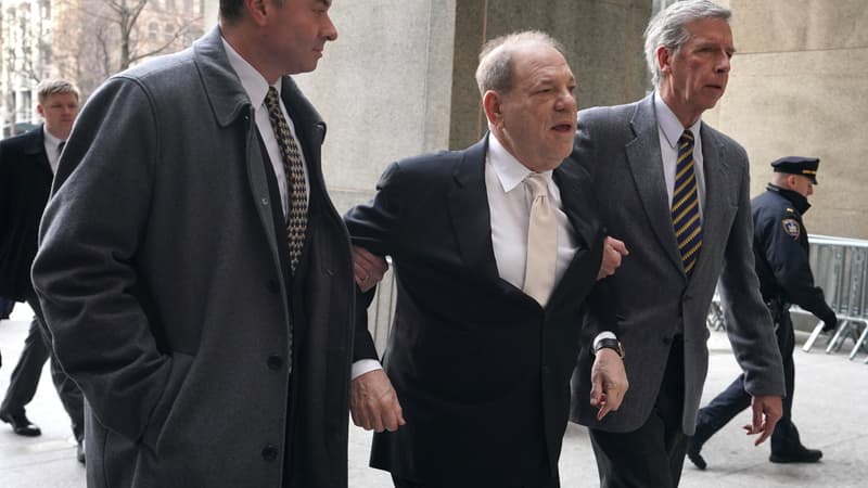 Arrivée d'Harvey Weinstein à la Cour Suprême de Manhattan, le 23 janvier dernier