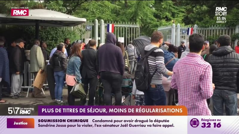 Plus de titres de séjour, moins de régularisations