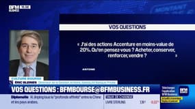 Culture Bourse : J'ai des actions Accenture en moins-value de 20%. Qu'en pensez-vous ? Acheter, conserver, renforcer, vendre ? par Julie Cohen-Heurton - 30/01