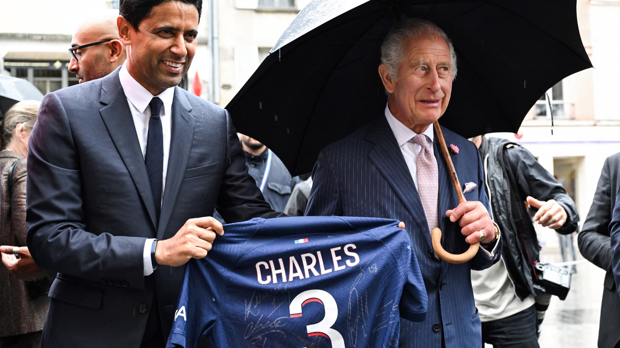 Charles III à Saint-Denis le 21 septembre 2023.