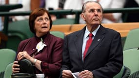 Jacques Rogge et son épouse en 2017