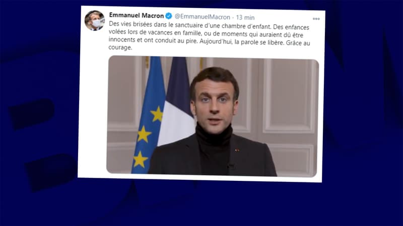 Emmanuel Macron le 23 janvier 2021