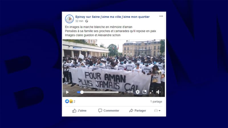 Environ 500 personnes se sont retrouvées dimanche pour rendre hommage à Aman, tué par balles à l'âge de 16 ans