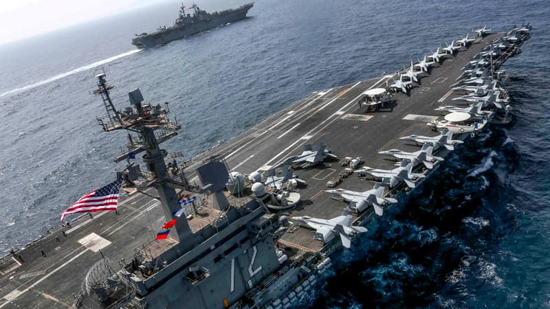 L'USS Lincoln arrive au Moyen-Orient: l'armée dévoile des images de son porte-avions en pleines tensions avec  Iran