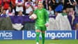 Hannah Hampton avec l'Angleterre lors de la finale de l'Euro féminin, le 27 juillet 2025.