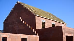 Une maison en construction dans l'ouest de la France