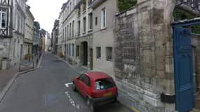 La rue Beffroy où s'est produit le drame, dans le centre-ville de Rouen.