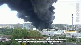 Gigantesque incendie dans une raffinerie en Espagne