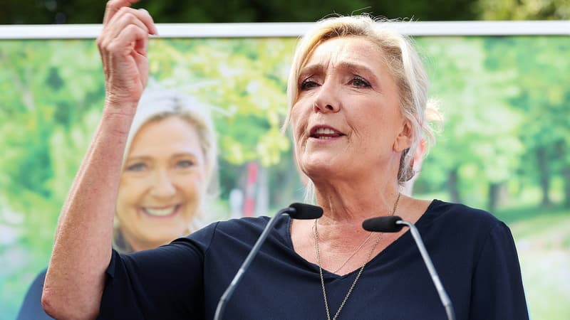 Accueil, accompagnement psychologique... Marine Le Pen veut apporter des 