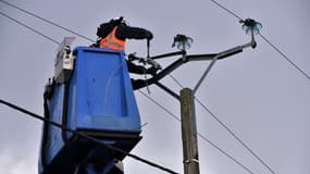 Réparations sur le réseau électrique (image d'illustration)