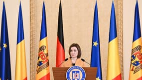 La présidente moldave Maia Sandu, le 3 avril 2023