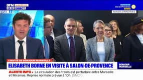 Salon-de-Provence: la visite d'Élisabeth Borne, signe que la région "pèse" auprès de l'État