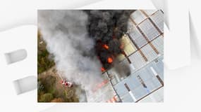 Un important incendie s'est déclaré au Havre, samedi 24 octobre 2020
