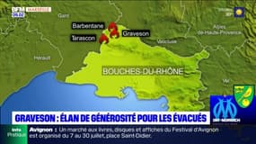 Incendie de la Montagnette: élan de générosité pour les évacués de Graveson