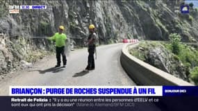 Briançon: des travaux de purge du ravin de roches ont commencé 