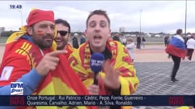 Les supporters espagnols font le show avant Espagne-Maroc et croient beaucoup en Diego Costa ! 