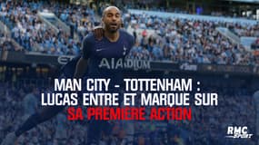 Man City - Tottenham : Lucas entre et marque sur sa première action (2-2)