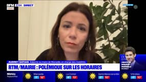 Horaires de vacances à la RTM: l'adjointe au maire Audrey Gatian estime que cela "met en danger la santé des Marseillais"