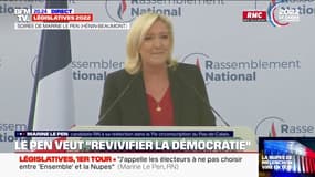Marine Le Pen: "La victoire du camp national est à portée de main et de vote"