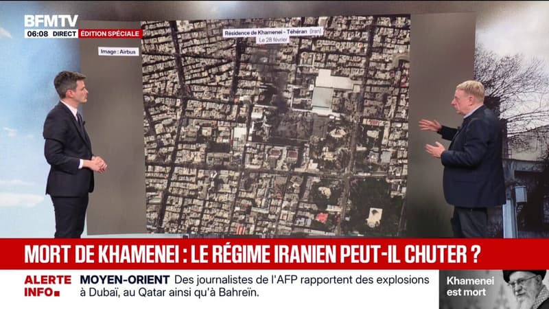 Les images satellites de la résidence d'Ali Khamenei, détruite par des frappes israéliennes et américaines