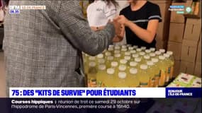 Paris: distribution de "kits de survie" pour les étudiants
