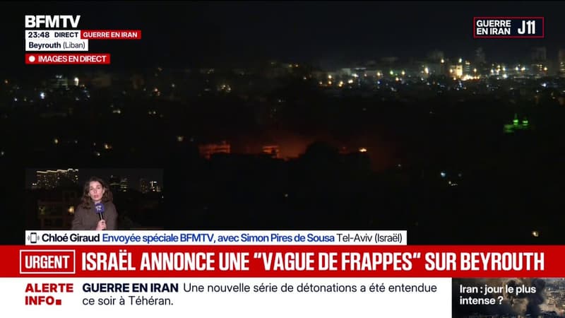Israël annonce une "vague de frappes" sur Beyrouth à Liban ce mardi soir